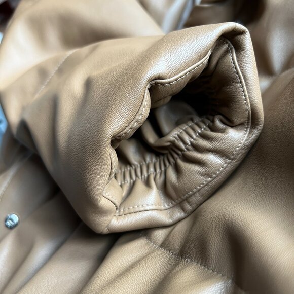 Zoy mock leather puffer jacket - Picture 6 of 8